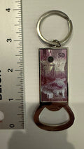 Ajolote Mexico banknote keychain and bottle opener 50 pesos 20240
