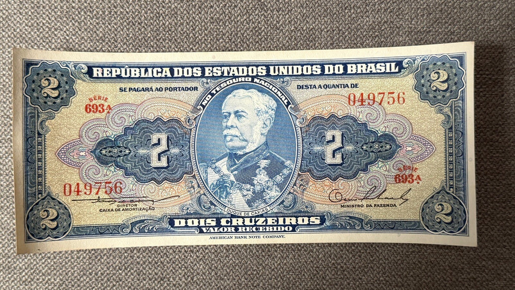 Brazil 2 Cruzeiros Blue 1954 et al P-151 - XF to AU - \s240rf2