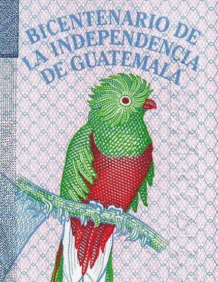CENTRAL AMERICA INDEPENDENCE COMMEMORATIVE Guatemala 20 quetzales P-128 2020 UNC0