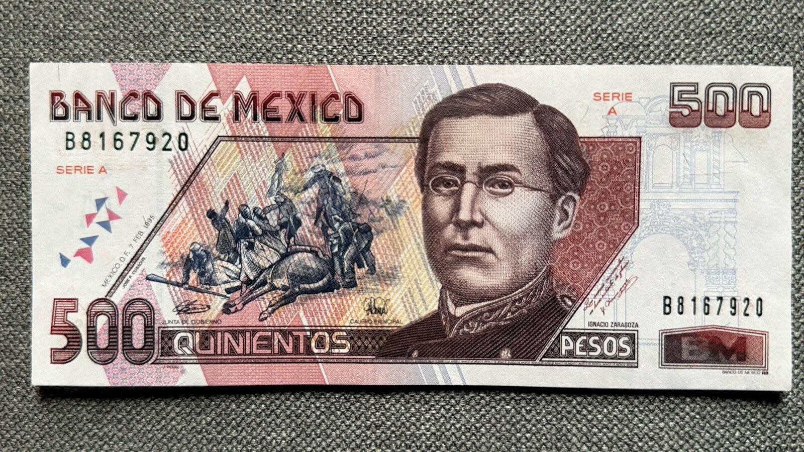 Mexico 500 pesos 1995 P-110a(A) UNC \p1900e300pmg0