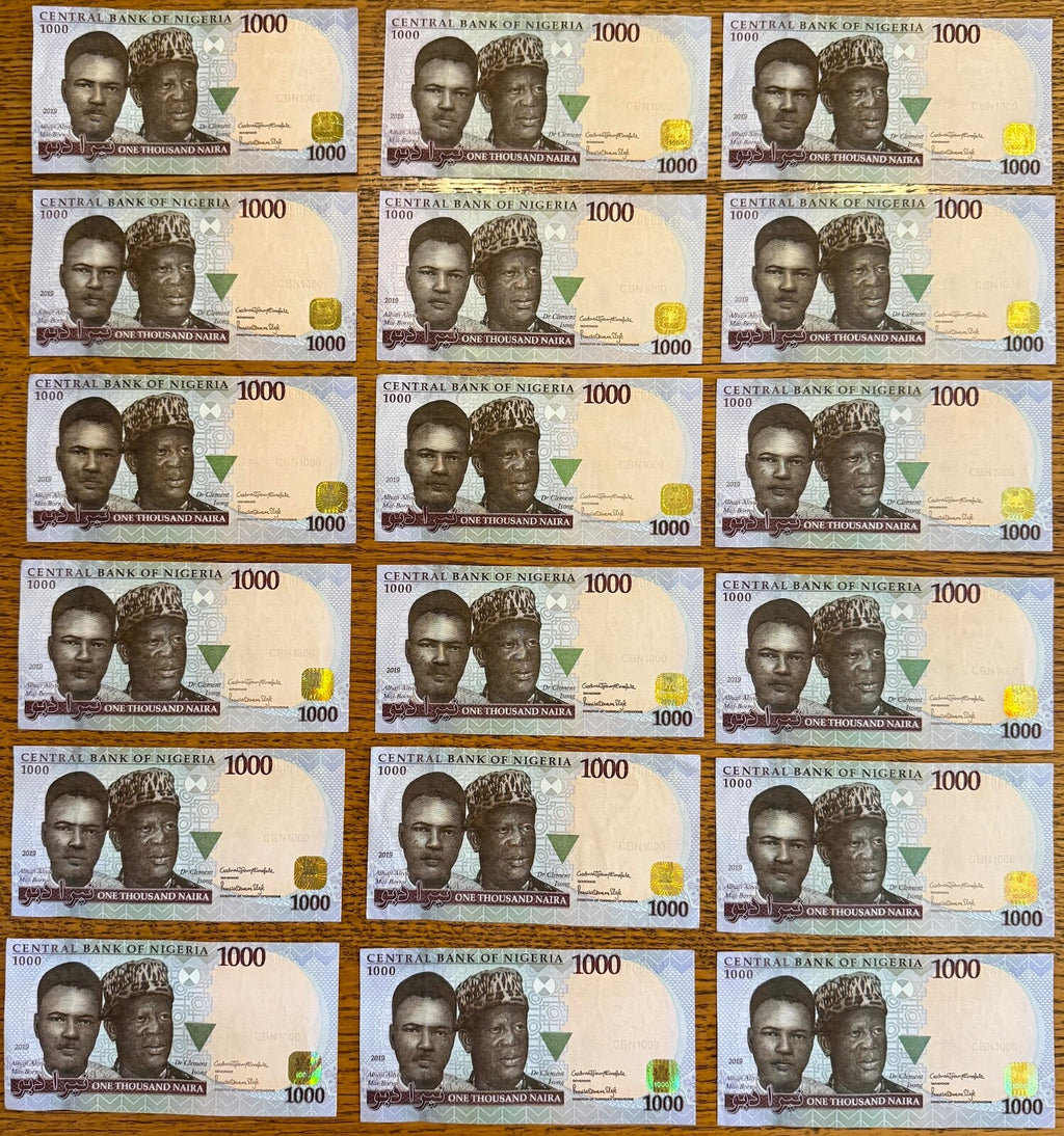 Nigeria 1000 naira 2019 P-36 XF \P130D combine shipping1
