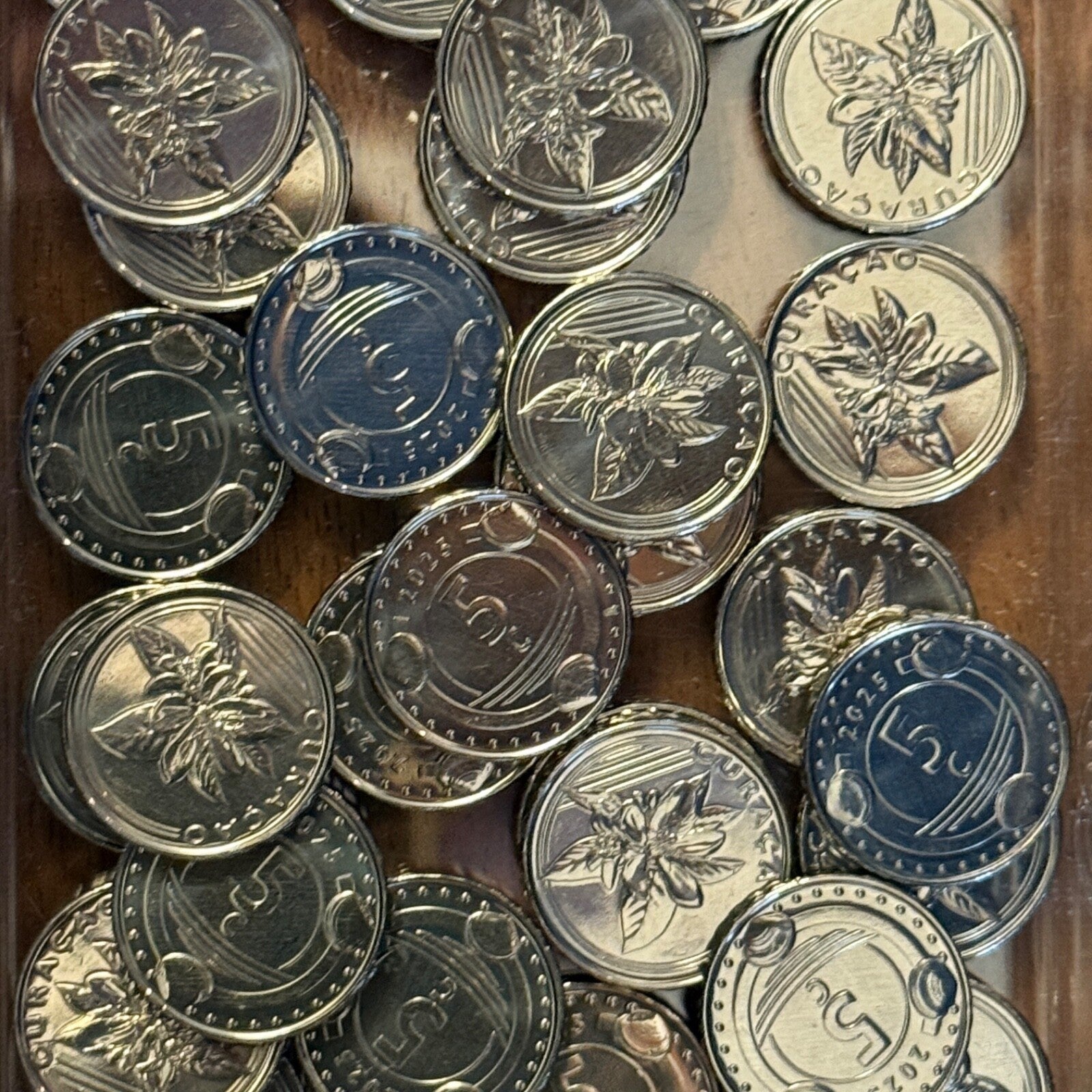 CURACAO ONLY SET INCL PENNY! 7pc Coin set 1 5 10 25 50c 1 5 gulden 2025 UNC3