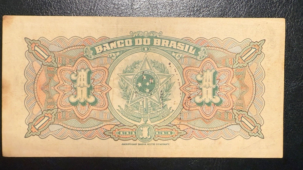 Brazil 1 mil reis 1000 reis 1923 Hand Signed P-110B R193a VF-XF 1 note combine3