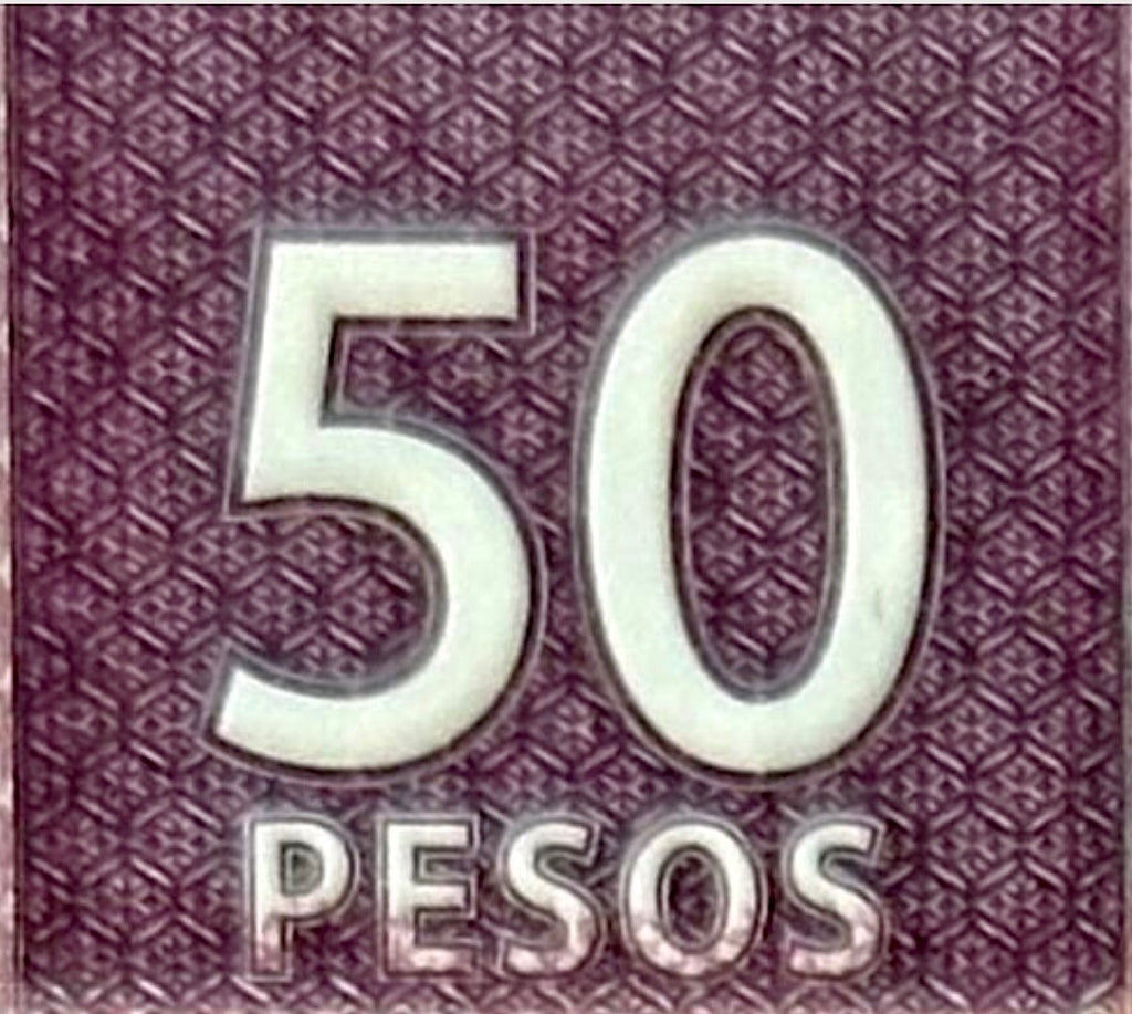 AXOLOTL AJOLOTE Mexico 50 Pesos — commemorative — UNC P133 W138 2024 “fish”11