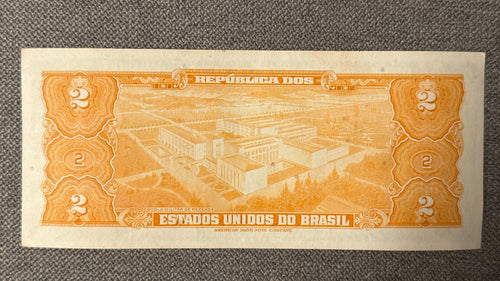 Brazil 2 Cruzeiros Blue 1954 et al P-151 - XF to AU - \s240rf1