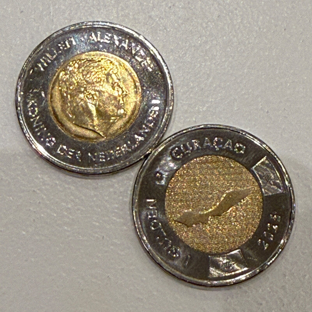 CURACAO ONLY SET INCL PENNY! 7pc Coin set 1 5 10 25 50c 1 5 gulden 2025 UNC7