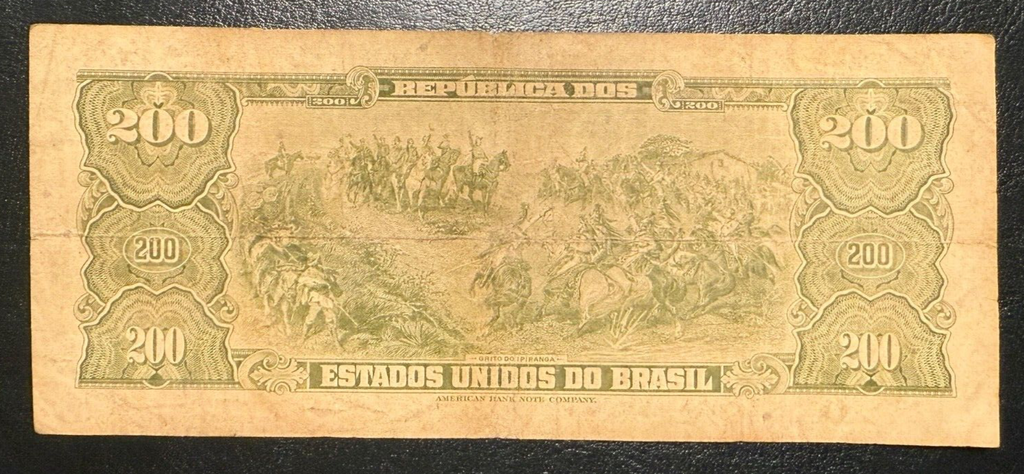 Brazil 200 cruzeiros 1961 P-171b C042 F series 1260 /L/ 9r1