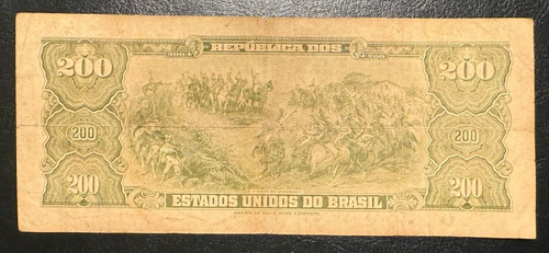 Brazil 200 cruzeiros 1961 P-171b C042 F series 1260 /L/ 9r1