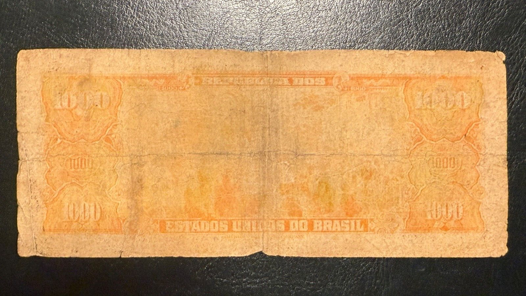 Brazil 1000 cruzeiros 1958 P-156d C051 serie 1043 very circulated1