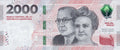 Argentina 2000 pesos 2023-2024 P-368B (1) Signatures CM, MAP0