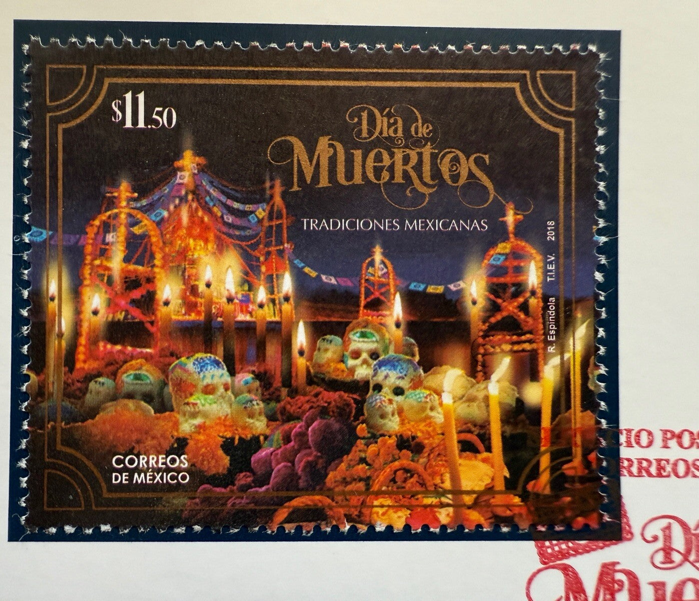 Mexico 2018 Dia De Muertos Stamp First Day Sheet, Dia De Los Muertos Scott #31240