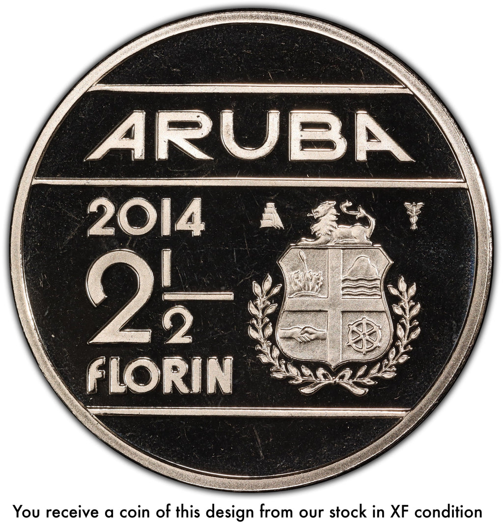 Aruba KM#57 2½ Florin 2014-2016 XF (random year)