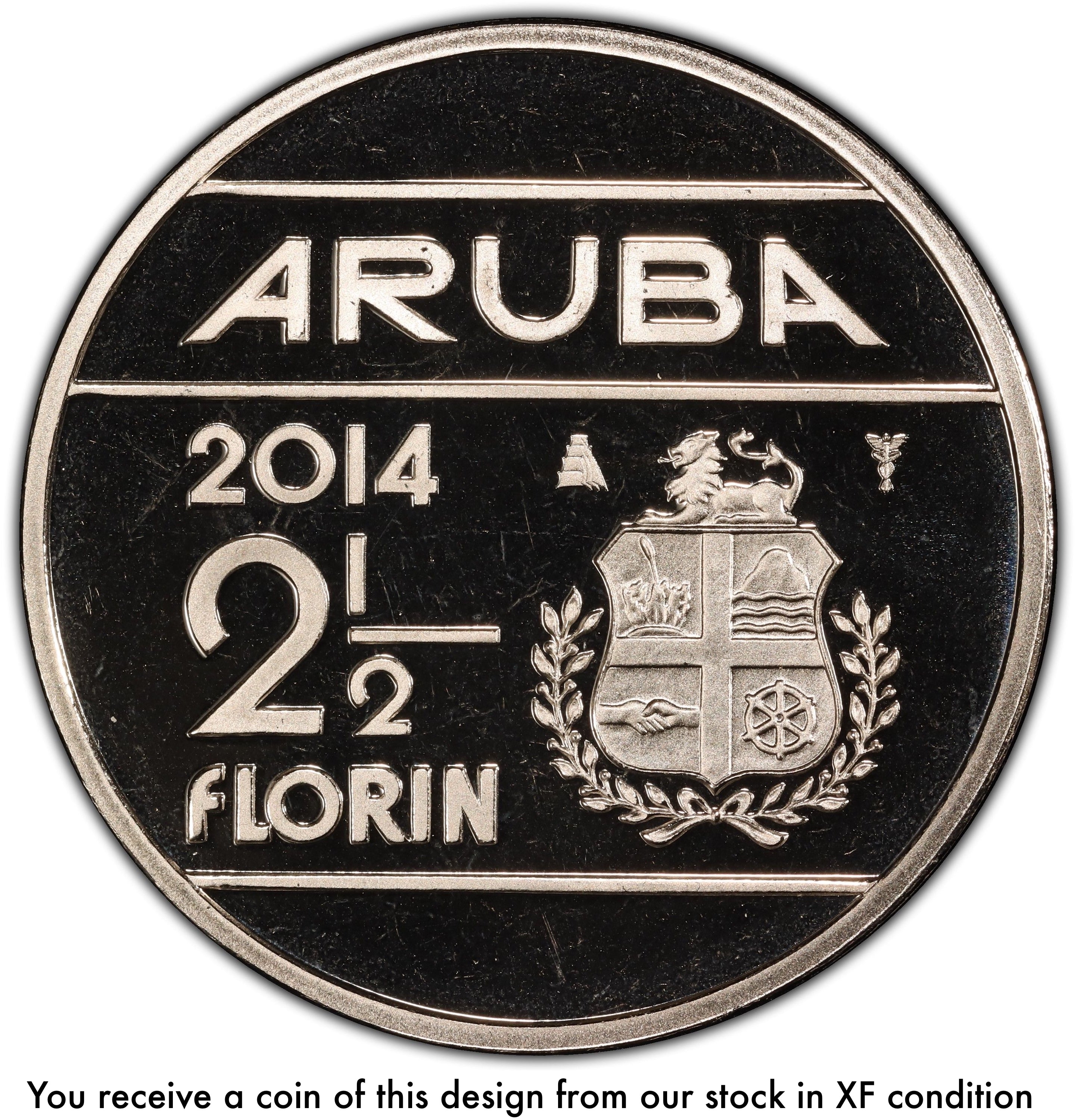 Aruba KM#57 2½ Florin 2014-2016 XF (random year)