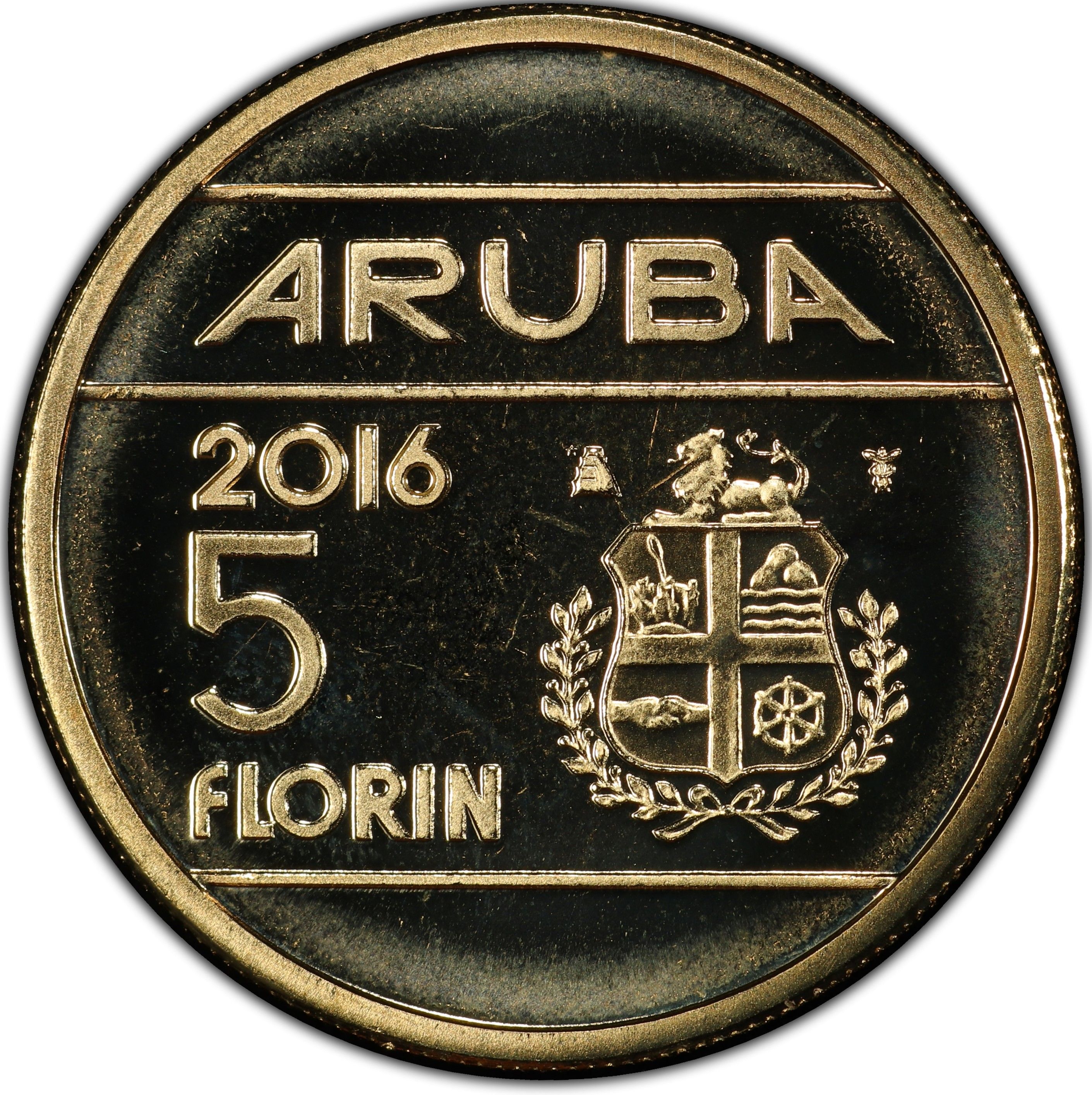 Aruba 6 pcs UNC Coin Set—NEW KING, NO QUEEN!—5 10 25 Cents—1 5 Florins