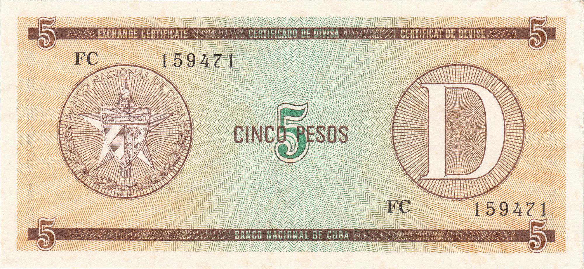 Caribbean PFX32-26 Foreign Exchange Certificate Ser. D, CHOOSE ONE