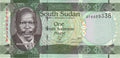 South Sudan P-5 1 Pound 2011 UNC Giraffes