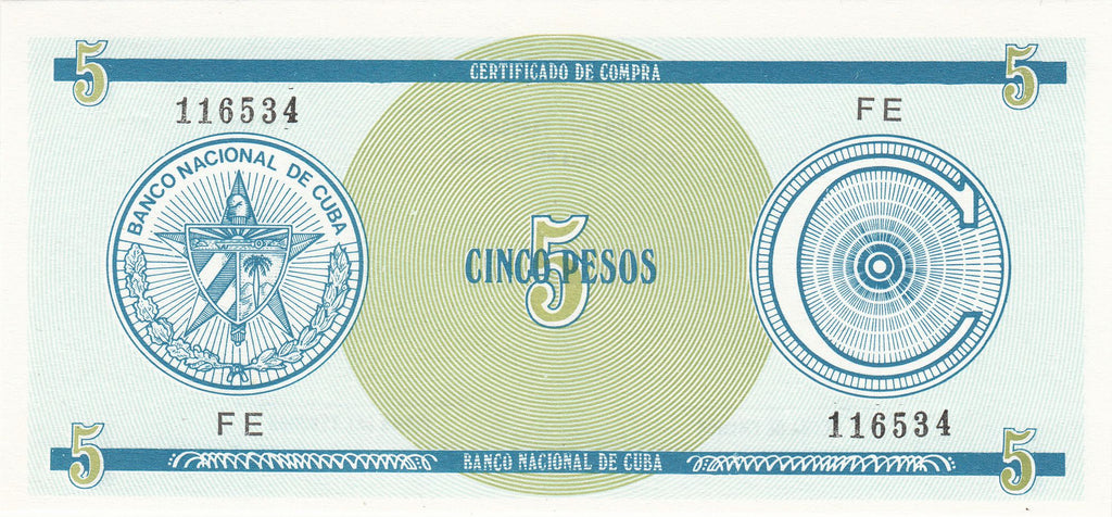 Caribbean || P-FX11-13 & FX22-25 1985 Set Foreign Exchange Certificates Series C  1-3-5-10-20-50-100 UNC