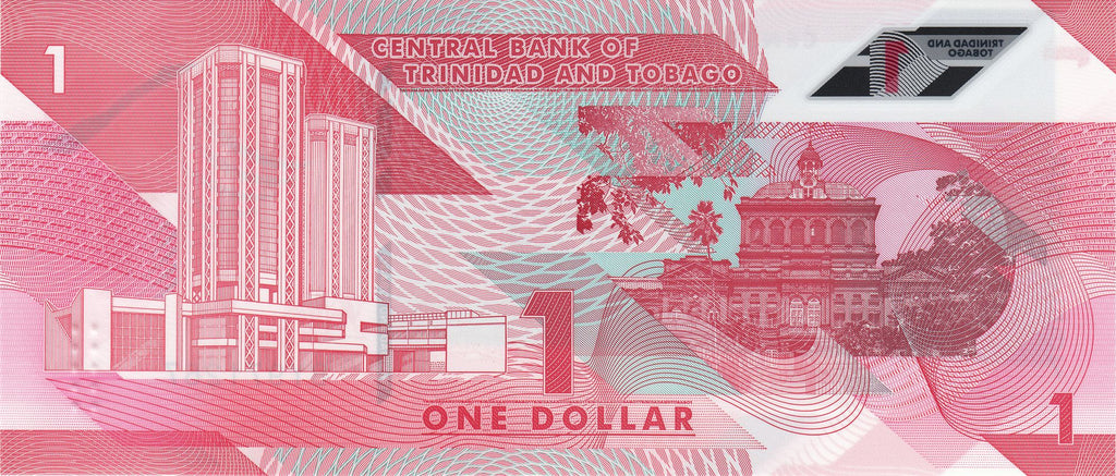 Trinidad and Tobago P-60 1 dollar UNC ｜Polymer｜Scarlet Ibis Bird