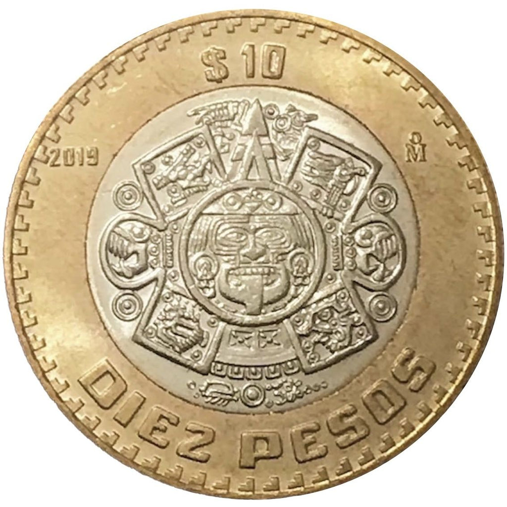 Mexico KM#616 10 pesos coin 2019-2025 UNC
