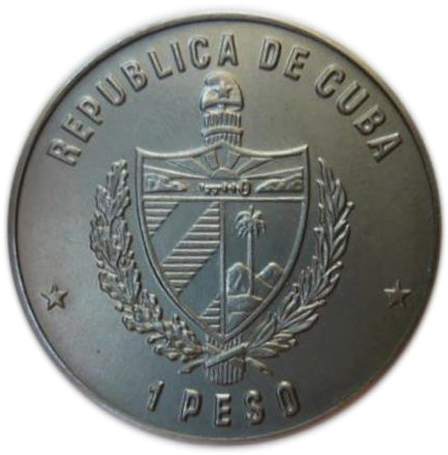 Caribbean || KM#61 1 Peso 1981 VF—Track and Field—Central American & Caribbean Games 1982