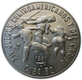 Caribbean || KM#61 1 Peso 1981 VF—Track and Field—Central American & Caribbean Games 1982