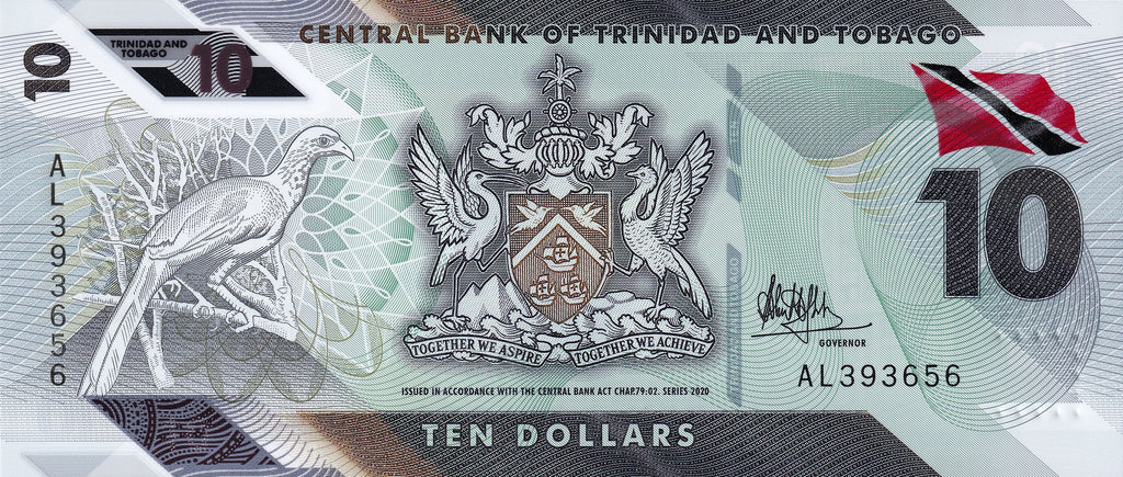 Trinidad and Tobago P-60 P-61 P-62 Current 3 pc Set Polymer 1 5 10 dollars 2020 UNC
