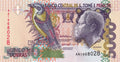 Sao Tome and Principe P-65a 5000 dobras 1996 UNC｜Anti-Slavery Leader｜starling bird
