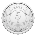 Curacao 5 Cents 2025 UNC Caribbean Guilder XCG (NOT Sint Maarten)