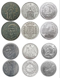 France 6 piece commemorative coin set 1986-1998 (1-1-2-5-5-10 Francs)