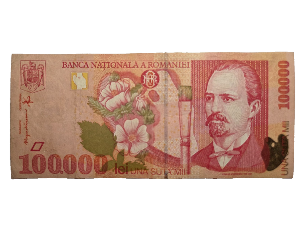 Romania P110 100000 lei 1998 VF Very Fine