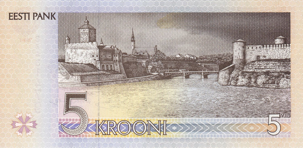 Estonia P-76 5 krooni 1994 VF (Very Fine) or better—Tragic Chessmaster