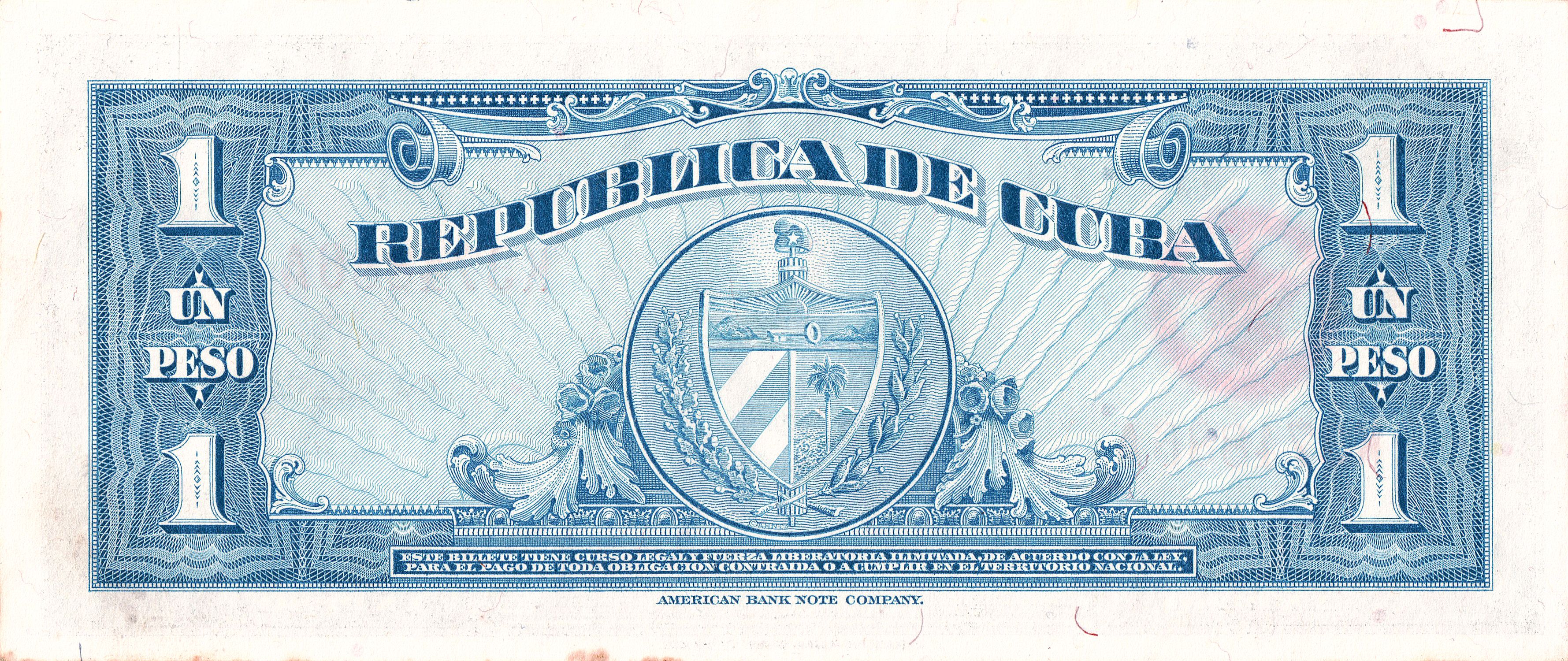 Caribbean P-77a 1 peso 1949 AU fx4