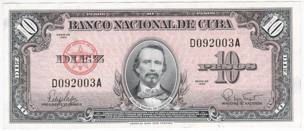 Caribbean P-79b 10 p 1960 F-VF｜black serial no.