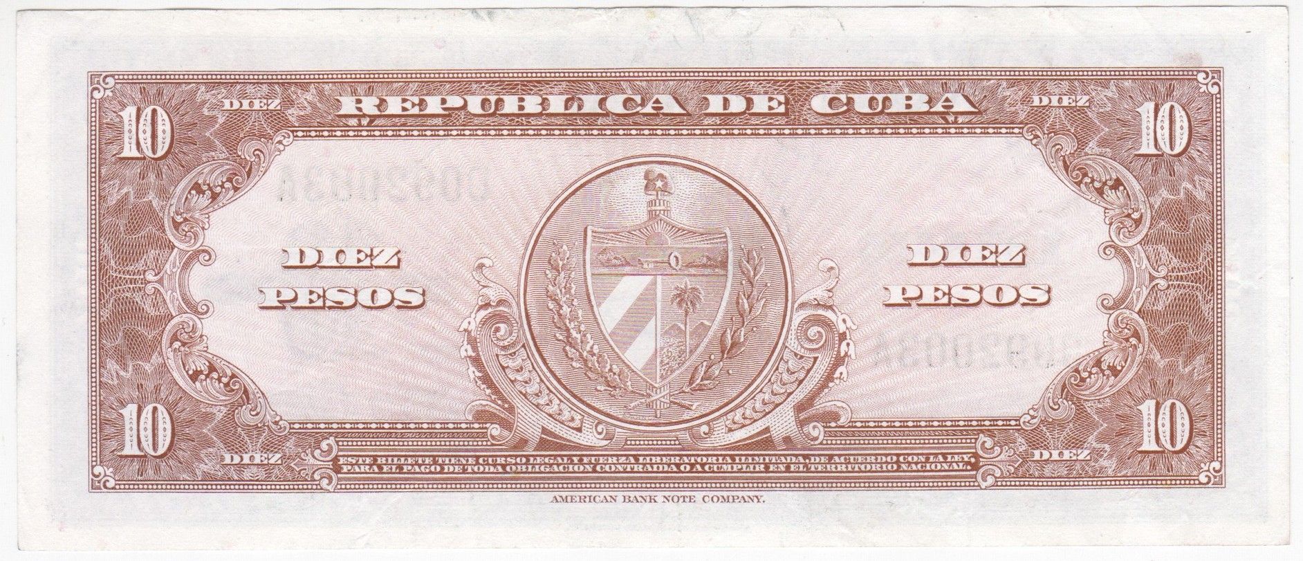 Caribbean P-79b 10p 1960 XF–AU | pink red