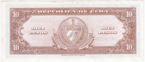 Caribbean P-79b 10p 1960 XF–AU—pink red