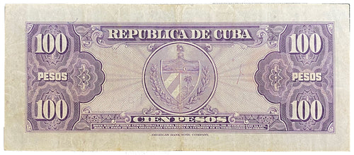 Caribbean P-82 100 pesos 18476 VF Very Fine—lavender