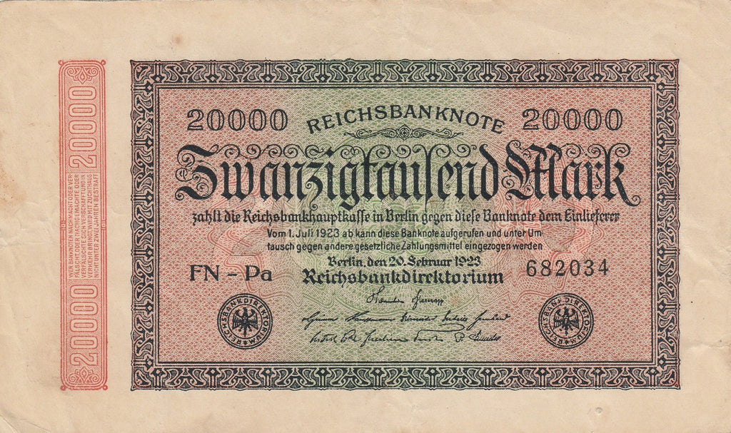 Germany P-85 20000 Marks 1923-02-20 CIRC
