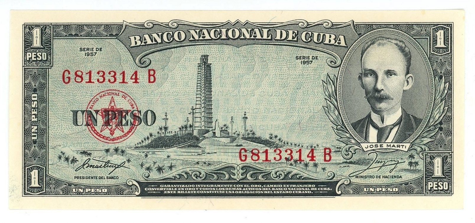 Caribbean P-87b 1 p 1957 CIRC｜Plaza Cívica