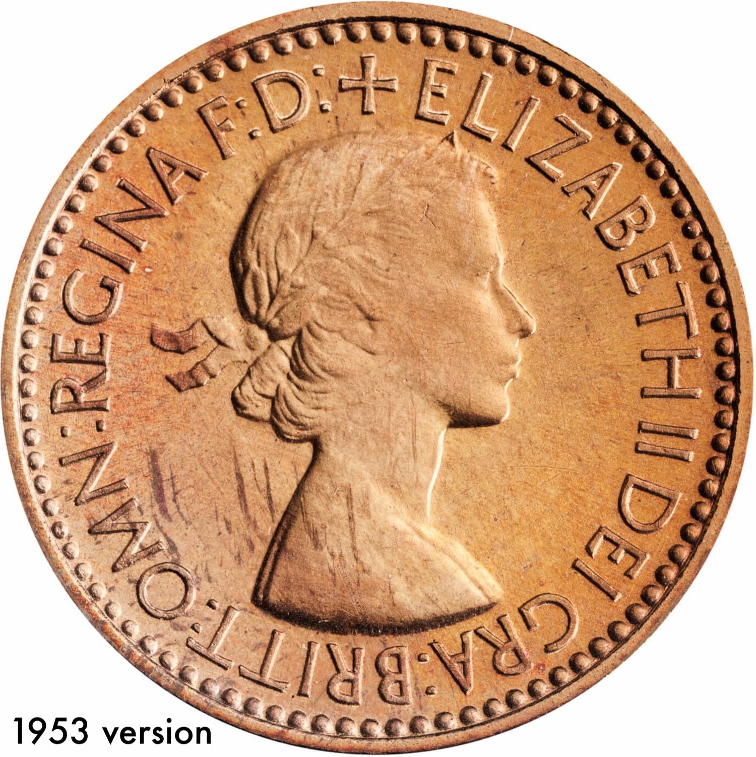 UK KM#881/KM#895 Farthing—Queen Elizabeth II—1953–1956—VF Very Fine—Pre-Decimal