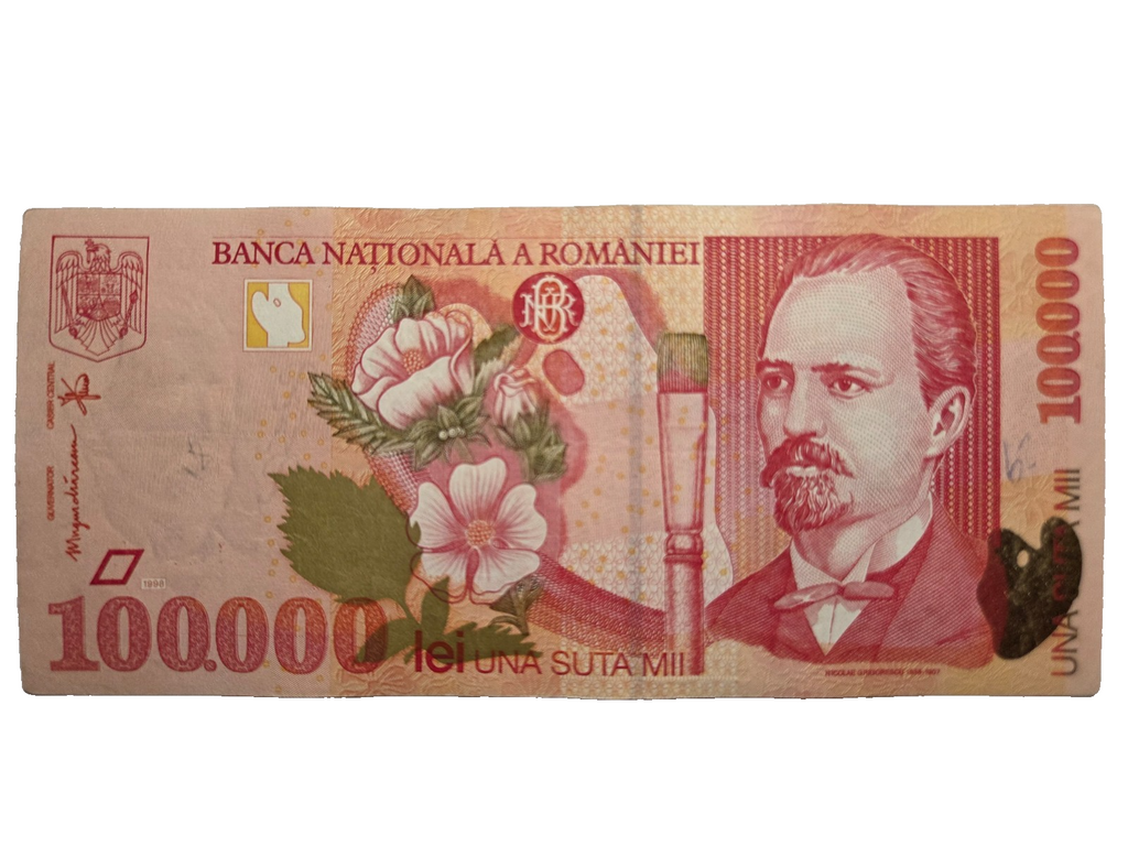 Romania P110 100000 lei 1998 VF Very Fine