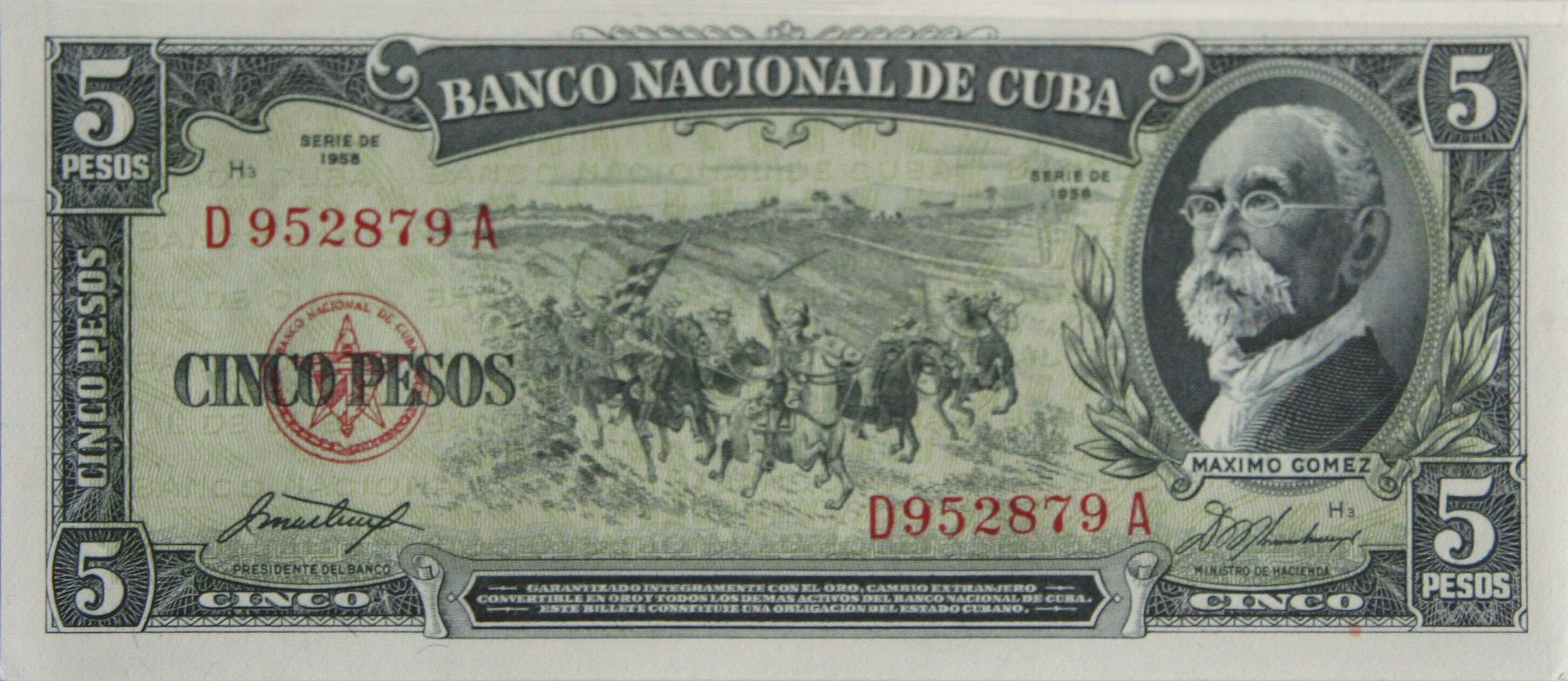 Caribbean P-91 5p 1958-60 VF MINUS