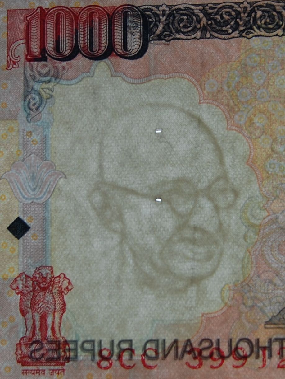 India P-94/P-100/P-107 1000 Rupees 2000-2016 VF—Gandhi