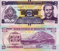 Honduras P-97d B345d 2 Lempiras 2019 UNC