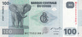 Congo P-98 P-98A 100 Francs—04.01.2022—Ser. MF—UNC—Elephant—Hydro. Dam