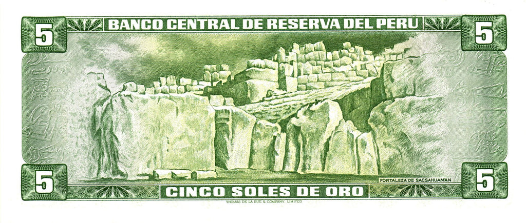 Peru 4 Pcs Set 5-10-50-100 Soles de Oro 1973-7 UNC "Velasco" Style