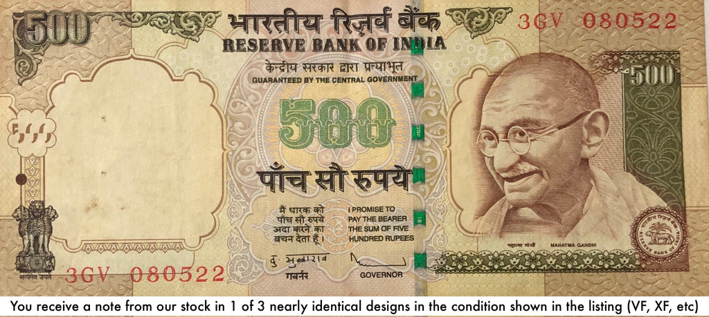 India 2 pc Set 500 1000 Rupees 2000-2016 VF—Demonetized