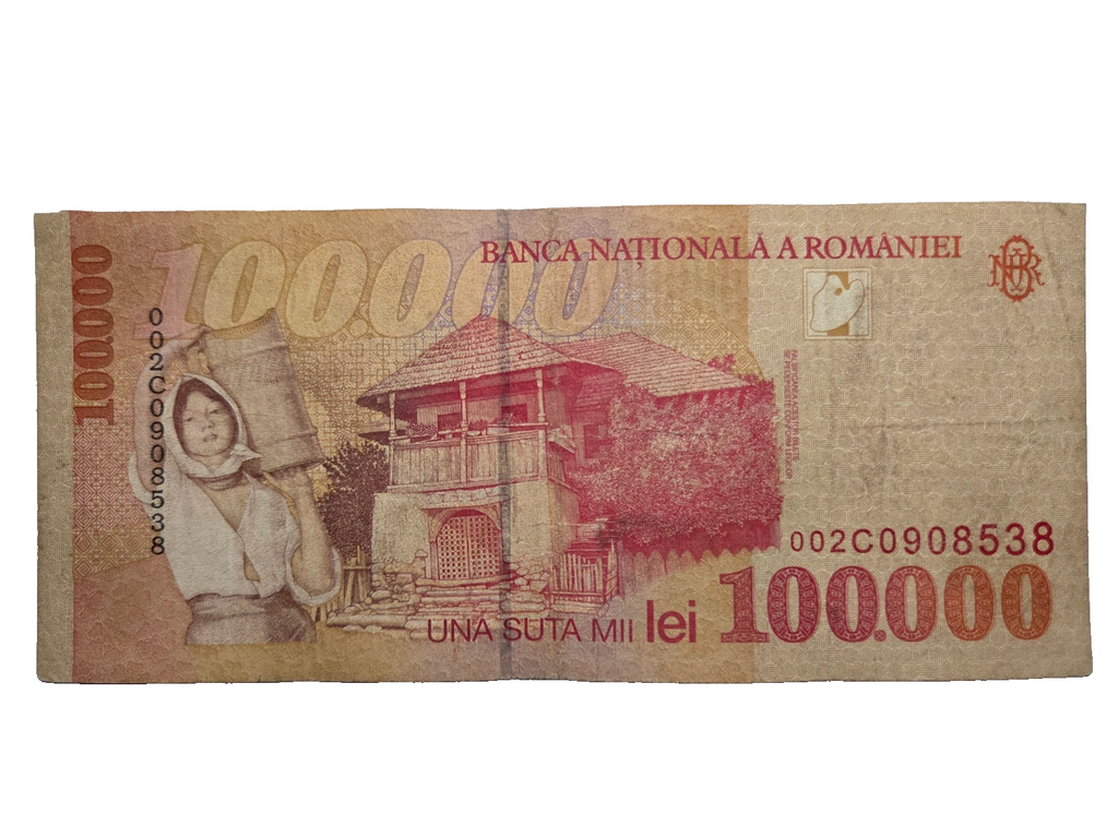 Romania P110 100000 lei 1998 VF Very Fine