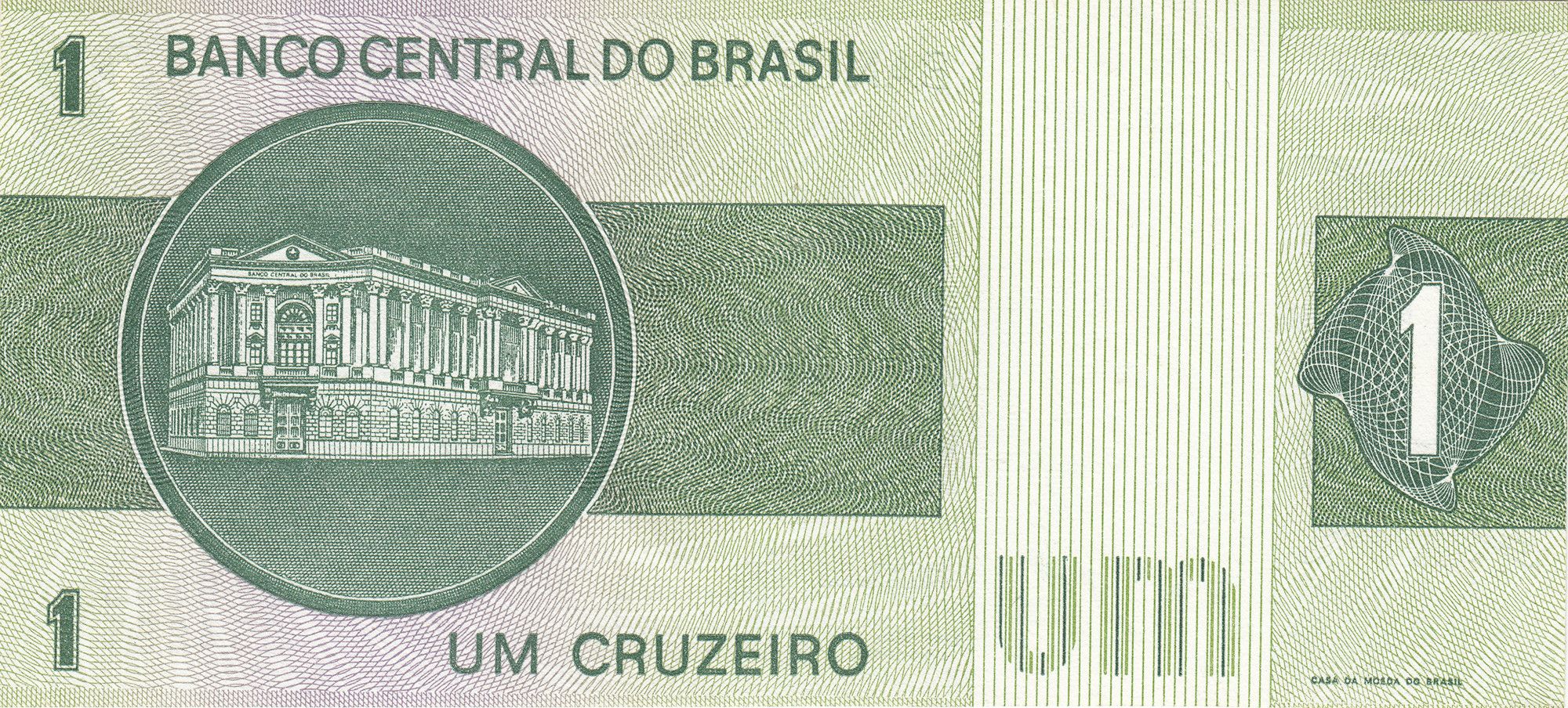 Brazil P191Ac C132 1 Cruzeiro 1980 UNC 904KP｜ República ｜ Boîte d’Amortissement
