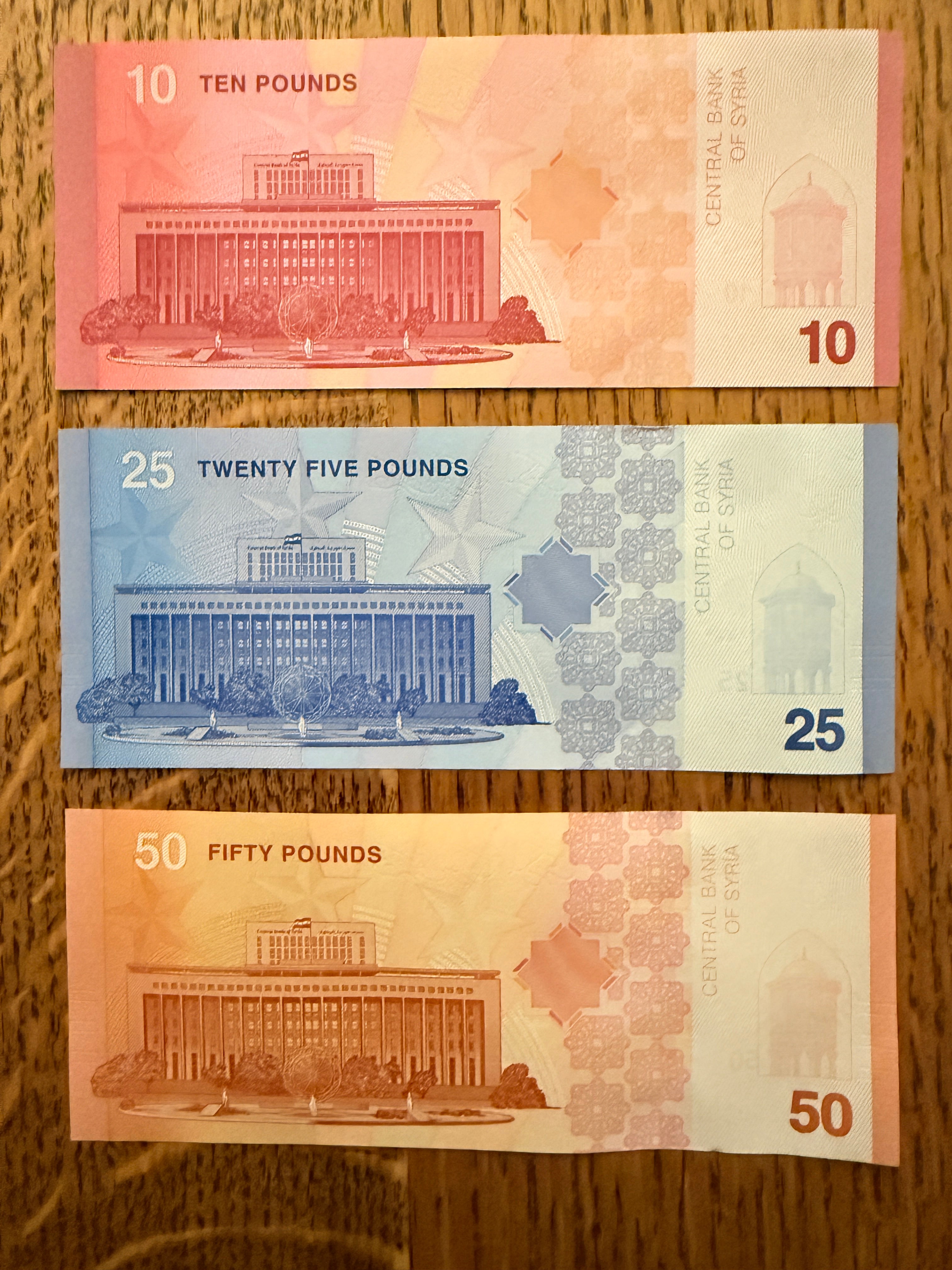 Middle East NW P119 P120 P121 3 pc set 2025 (2026) UNC