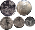 Caribbean ||| KM#575-579 5 pc Coin Set 5 10 25 50 Centavos + 1 Peso for visitors ｜VF or Better